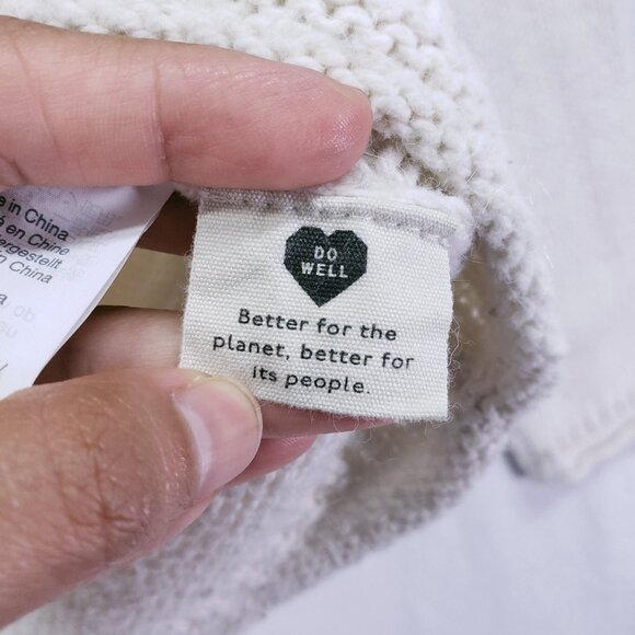 Madewell Cream Fair Isle Keaton Crew New Pullover Cozy Knit Sweater Size M - Picture 5 of 14